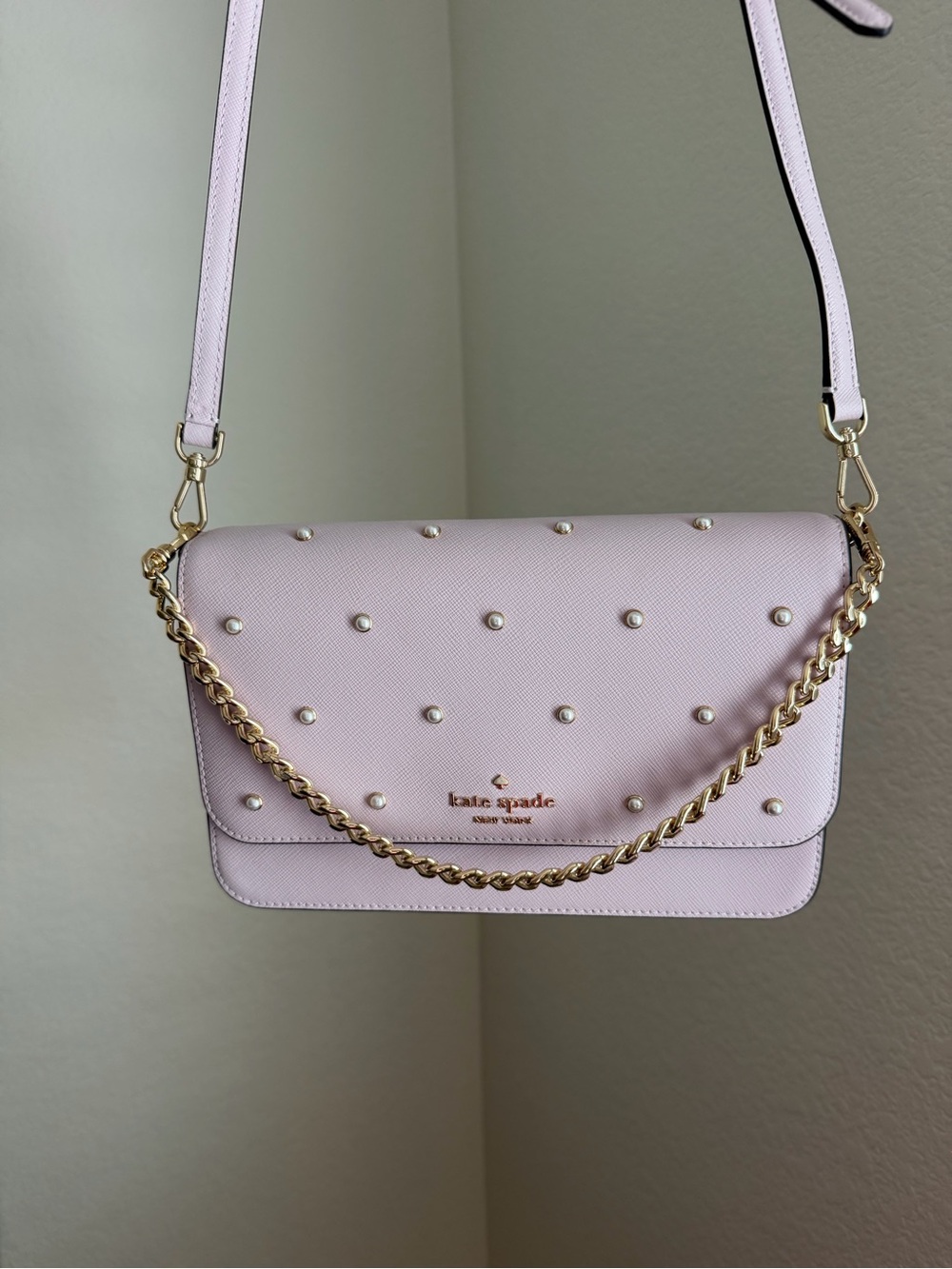 kate spade Pearl-Studded Crossbody Bag